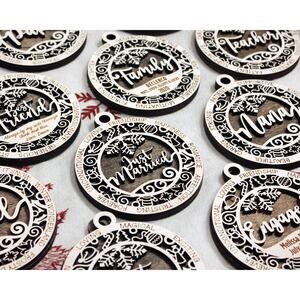 Personalized Christmas EVERYONE Ornaments Custom Name Gift